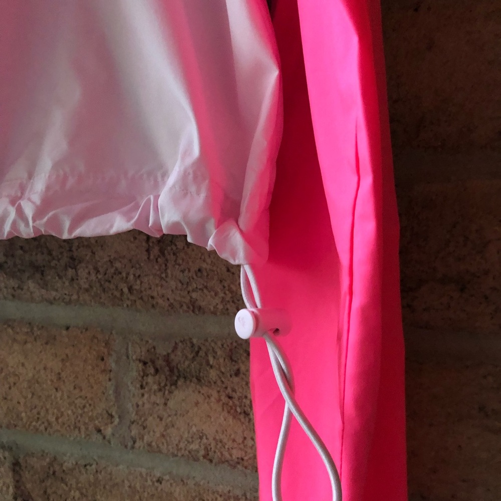 NIKE | Neon pink, light pink & white lightweight hooded oversized fall jacket - Picture 9 of 11